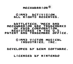 MechWarrior (Europe) demo