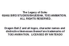 Dragon Ball Z - The Legacy of Goku (Europe) (En,Fr,De,Es,It) demo