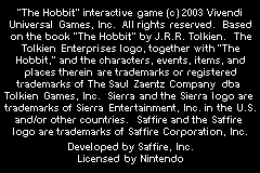 Hobbit, The - The Prelude to the Lord of the Rings (USA) demo