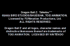 Dragon Ball Z - Taiketsu (USA) demo