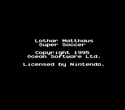 Lothar Matthaeus Super Soccer (Germany) demo