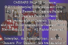 Caesars Palace Advance - Millennium Gold Edition (USA, Europe) demo