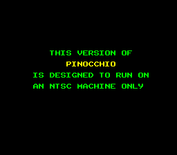 Pinocchio (Japan) demo