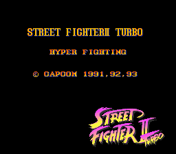 Street Fighter II Turbo (Japan) demo