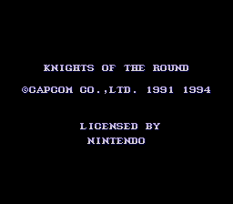 Knights of the Round (Europe) demo