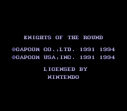 Knights of the Round (USA) demo