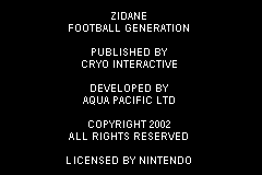Zidane Football Generation 2002 (Europe) (En,Fr,De,Es,It) demo