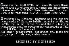 Power Rangers - Ninja Storm (USA) demo