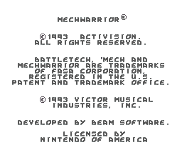 MechWarrior (USA) (Beta) demo