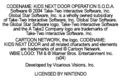 Codename - Kids Next Door - Operation S.O.D.A. (USA) demo