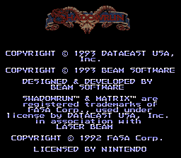 Shadowrun (Europe) demo