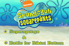 2 Games in 1 - SpongeBob SquarePants - SuperSponge + SpongeBob SquarePants - Battle for Bikini Bottom (Europe) demo