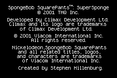SpongeBob SquarePants - SuperSponge (USA, Europe) demo