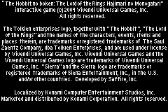 Hobbit no Bouken - Lord of the Rings - Hajimari no Monogatari (Japan) demo