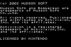 Bomberman Tournament (USA, Europe) demo