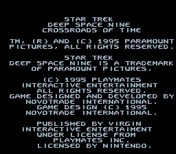 Star Trek - Deep Space Nine - Crossroads of Time (Europe) demo