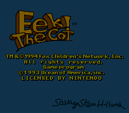 Eek! The Cat (USA) demo