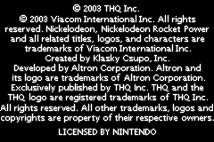 Rocket Power - Zero Gravity Zone (USA) demo