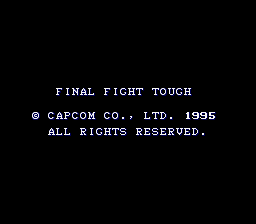Final Fight Tough (Japan) demo