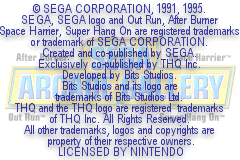 SEGA Arcade Gallery (USA) demo