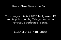 Santa Claus Saves the Earth (Europe) demo
