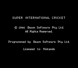 Super International Cricket (Europe) demo