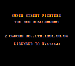 Super Street Fighter II (Europe) demo