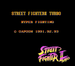 Street Fighter II Turbo (Japan) demo