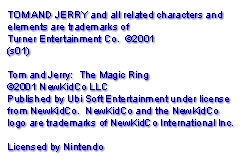 Tom and Jerry - The Magic Ring (Europe) (En,Fr,De,Es,It) demo