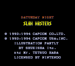 Saturday Night Slam Masters (USA) demo