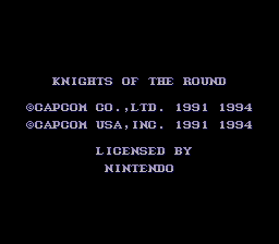 Knights of the Round (USA) demo