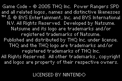 Power Rangers S.P.D. (Europe) (En,Es,It) demo