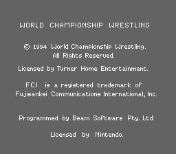WCW Super Brawl Wrestling (USA) demo