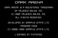 Dark Arena (USA, Europe) demo