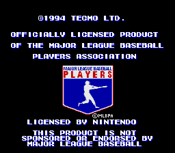 Tecmo Super Baseball (Japan) (En) demo