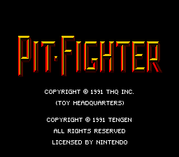 Pit-Fighter (USA) demo