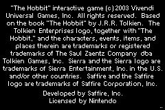 Hobbit, The - The Prelude to the Lord of the Rings (Europe) (En,Fr,De,Es,It) demo
