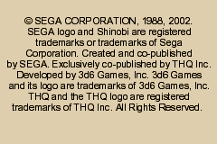 Revenge of Shinobi, The (USA) demo