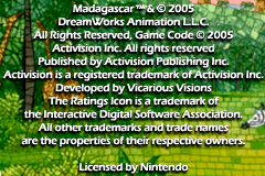 Madagascar (Europe) demo