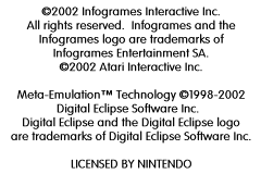 Atari Anniversary Advance (Europe) demo
