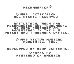 MechWarrior (USA) (Beta) demo