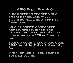WWF Royal Rumble (Japan) (En) demo