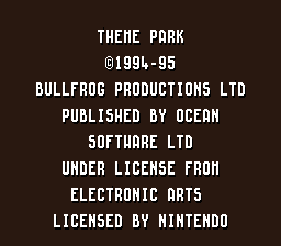 Theme Park (Europe) (En,Fr,De) demo