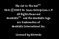 Cat in the Hat, The (USA) demo