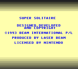 Super Solitaire (Europe) (En,Fr,De,Es,It) (Proto) demo