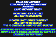 Land Before Time, The (Europe) (En,Fr,De,Es,It) demo