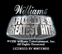 Williams Arcade's Greatest Hits (Europe) demo