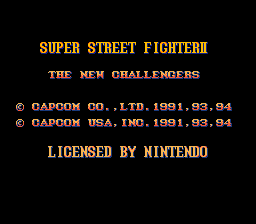 Super Street Fighter II (USA) demo