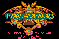 Fire Eaters - Zero Bandits (Europe) (Demo) demo