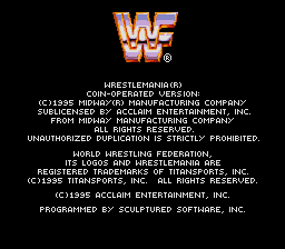 WWF WrestleMania - The Arcade Game (Japan) (En) demo